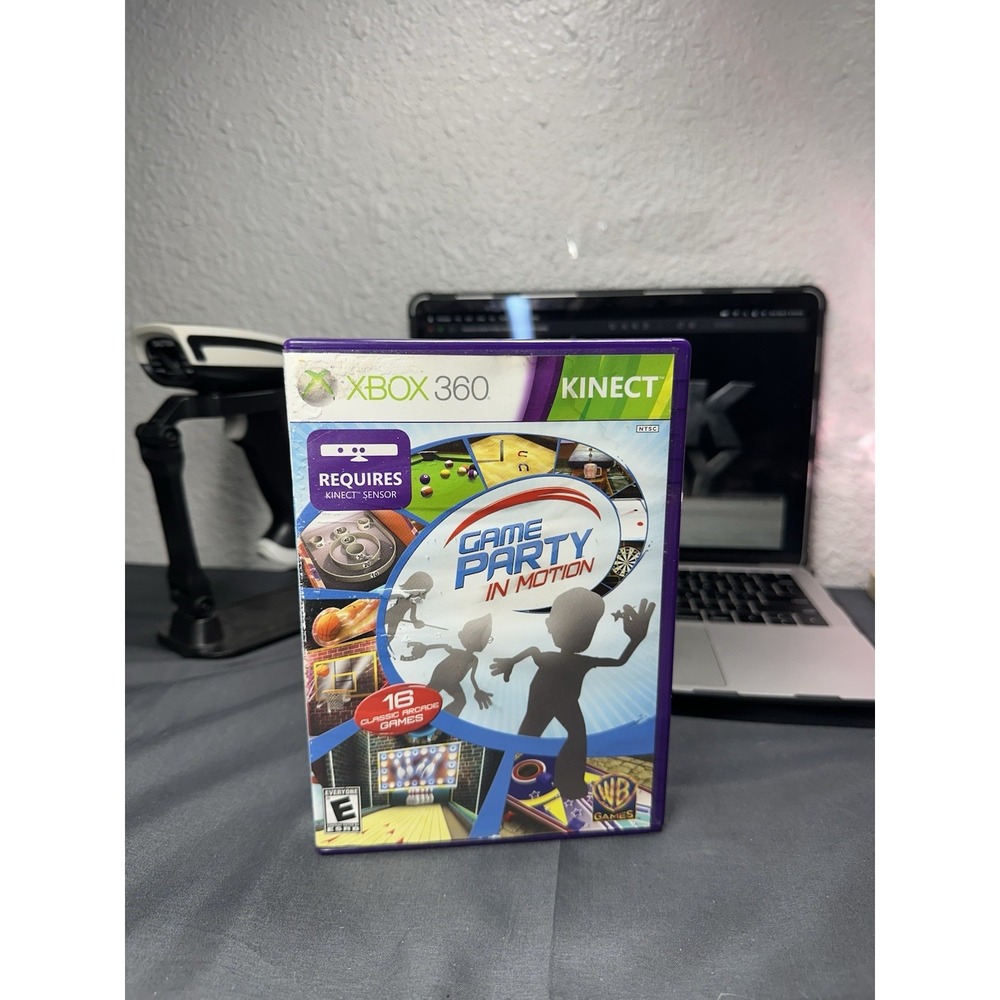 Microsoft Xbox 360 Kinect Game Party in Motion Complete Edition disc With Case